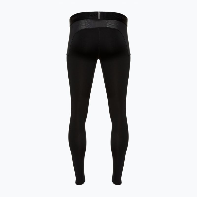 Férfi sportleggings Nike Pro Warm black/white 2