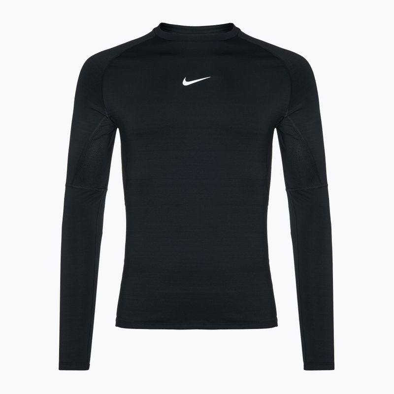 Férfi hosszú ujjú edzőruha Nike Pro Warm LS fekete/fehér