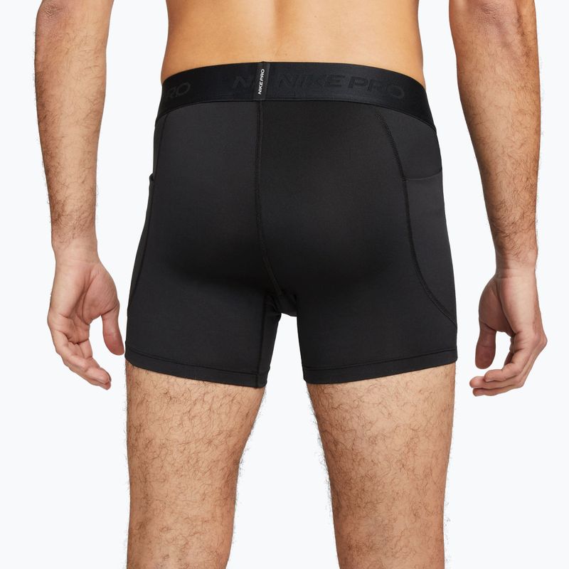 Férfi edzőshort Nike Pro Dri-Fit Brief 5" black/white 4