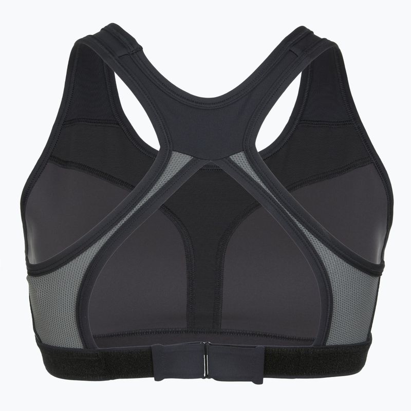 Sportmelltartó Nike Swoosh High Support black/iron grey/white 7