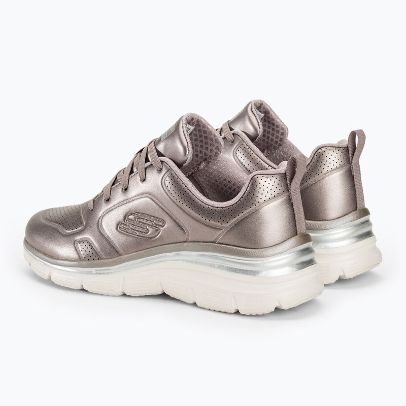 női cipő SKECHERS Fashion Fit Glow Up pewter 3