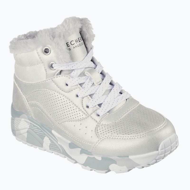 Gyerekcipő SKECHERS Uno Lite Camo Dazzle silver/grey 8
