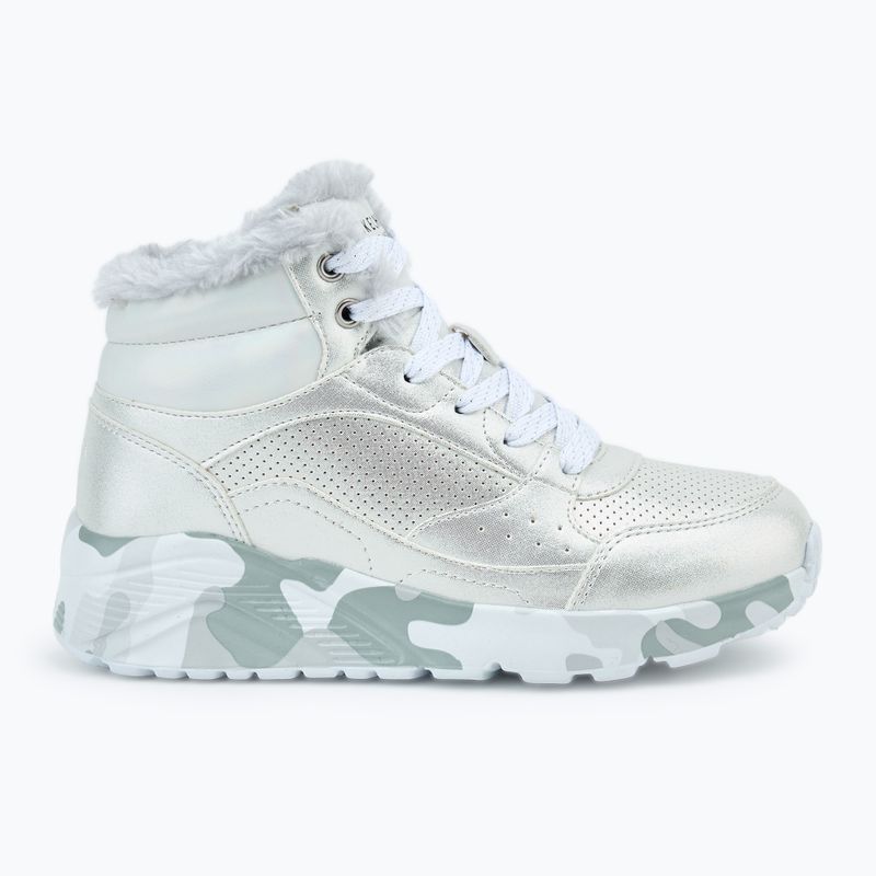 Gyerekcipő SKECHERS Uno Lite Camo Dazzle silver/grey 2