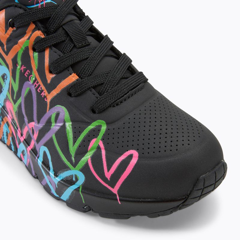 Női cipő SKECHERS JGoldcrown Uno Highlight Love black/multicolor 7