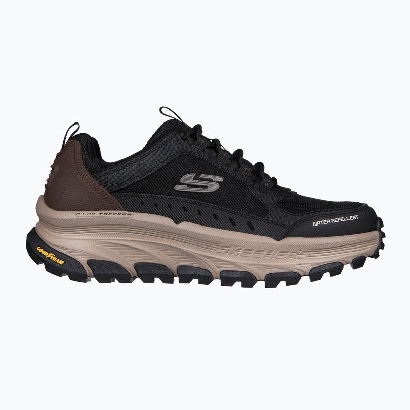 SKECHERS D'Lux Trekker férfi trekking cipő fekete/természetes 8