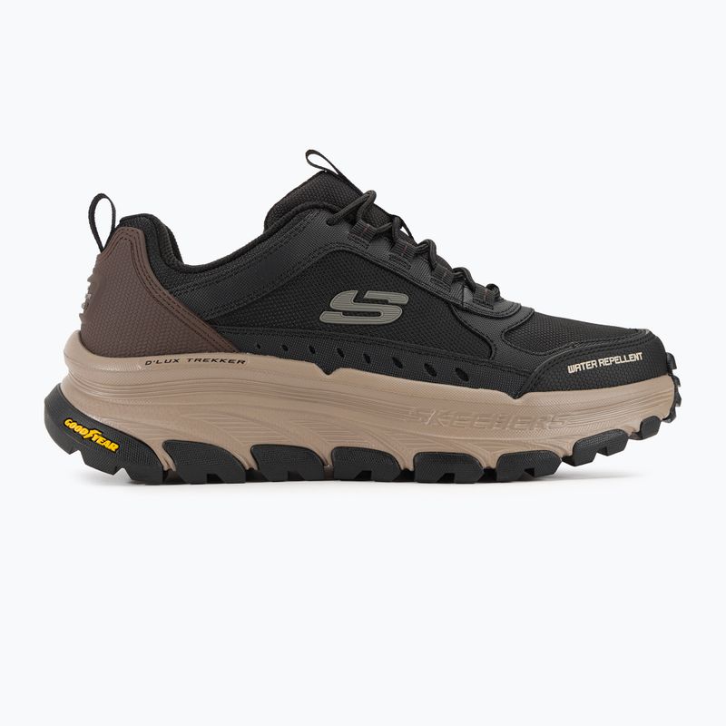 SKECHERS D'Lux Trekker férfi trekking cipő fekete/természetes 2