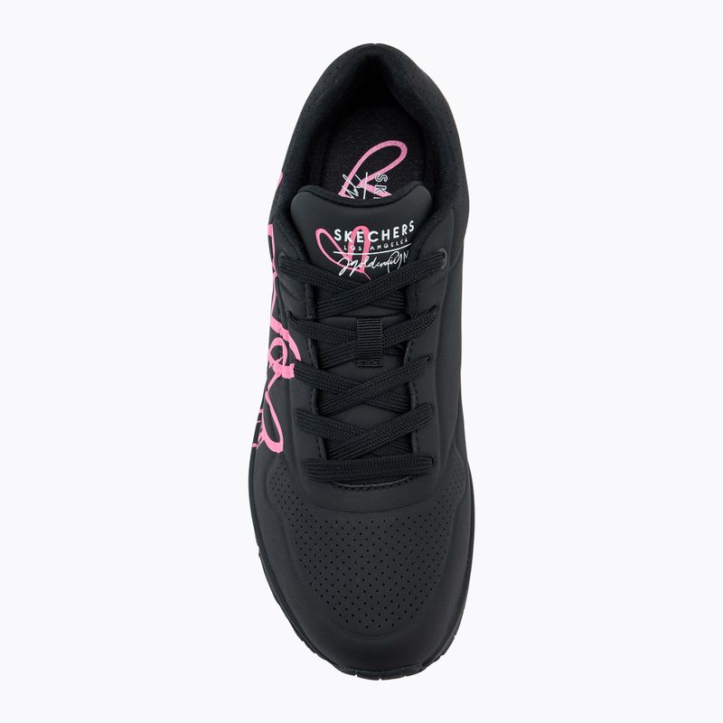 Női cipő SKECHERS Uno Dripping In Love black/pink 5