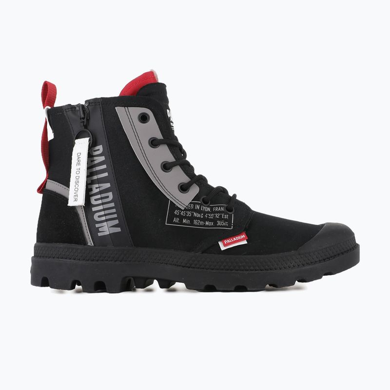 Palladium Pampa Hi Dare Zip fekete/fekete cipő 2
