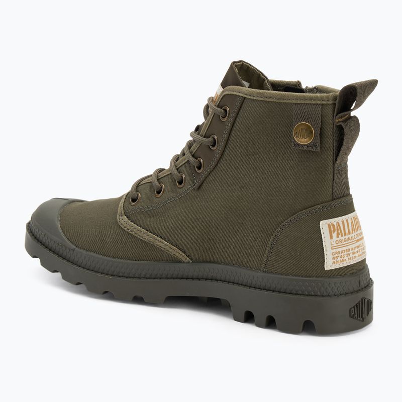 Palladium Pampa Detroit Zip cipő olive night 3