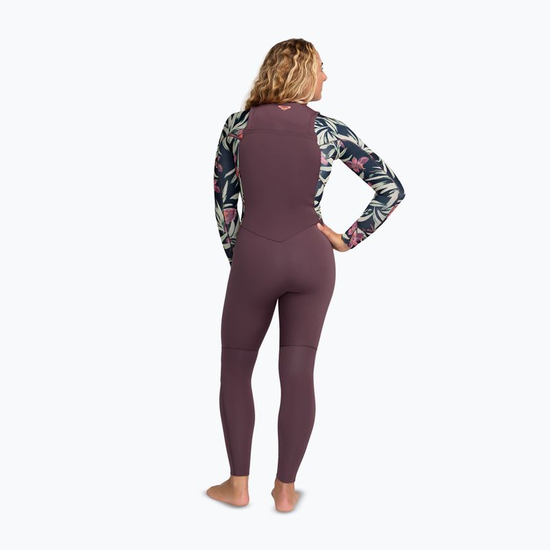 Női úszó neoprén ROXY 4/3 mm Swell Natural Front Zip black multi 2