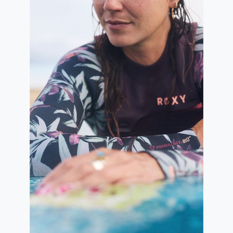 Női úszó neoprén ROXY 4/3 mm Swell Natural Front Zip black multi 10