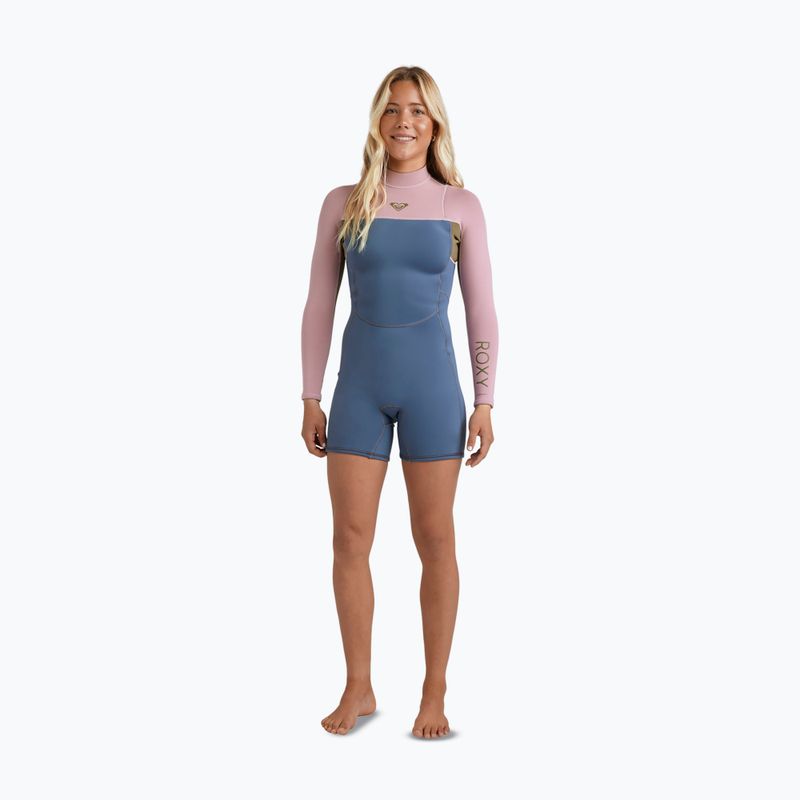 Női úszó neoprénruha ROXY 2/2 mm Prologue+ LS Springsuit Flock ash 2
