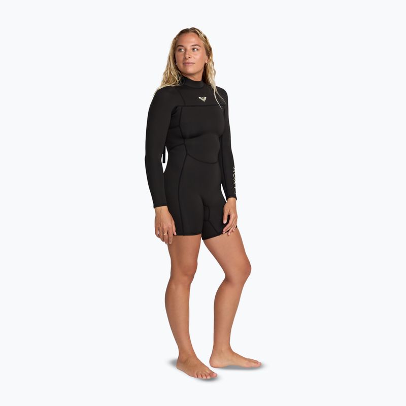 Női úszó neoprénruha ROXY 2/2 mm Prologue+ LS Springsuit Flock black 3