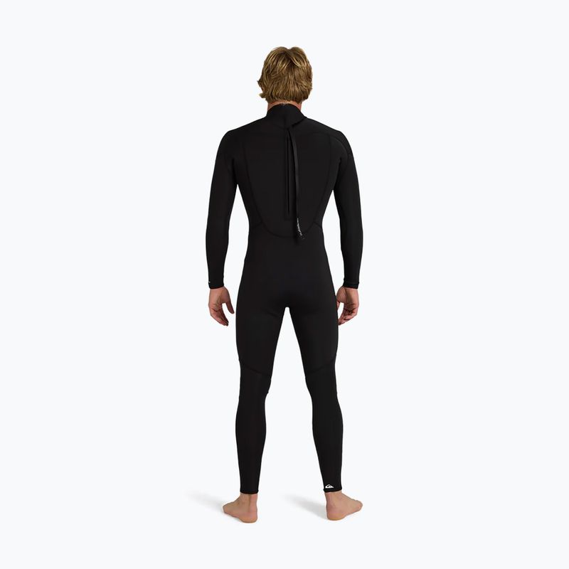 Férfi úszó neoprén Quiksilver Prologue+ 3/2 mm Back Zip Flatlock black 2