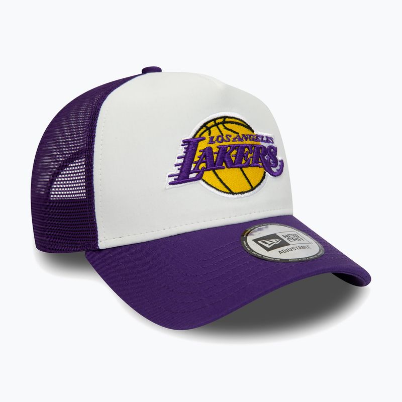 Férfi baseballsapka New Era Team Colour Block Trucker Los Angeles Lakers open misc 3