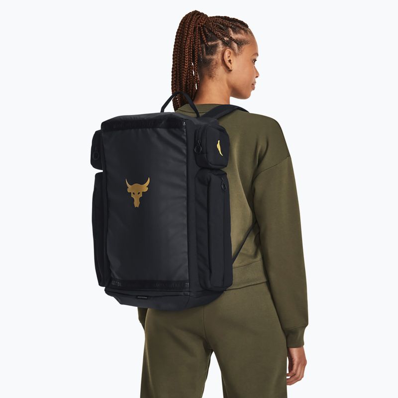 Férfi túra hátizsák Under Armour Project Rock black/black/metallic gold 8
