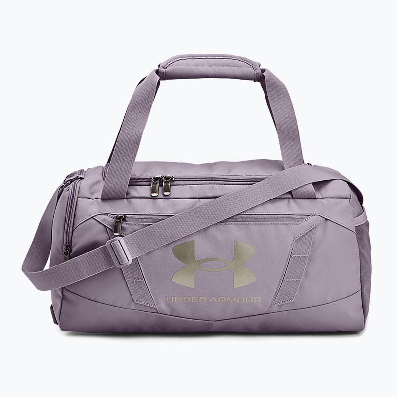 Under Armour Undeniable 5.0 Duffle XS 23 l lila szürke/metál pezsgő arany táska