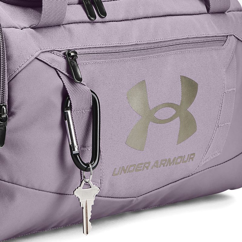 Under Armour Undeniable 5.0 Duffle XS 23 l lila szürke/metál pezsgő arany táska 7