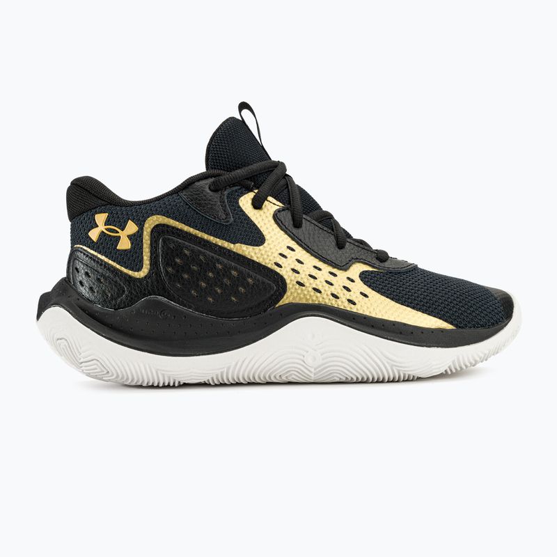 Under Armour Jet' 23 black/metallic gold/metallic gold kosárlabda cipő 2