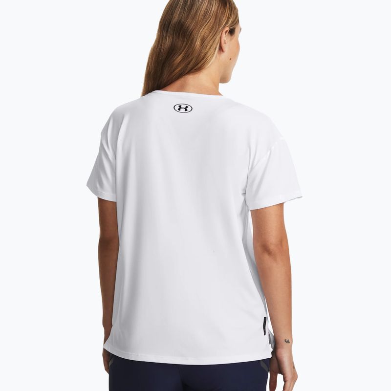 Under Armour Rush Energy 2.0 női edzőpóló fehér/fekete 2