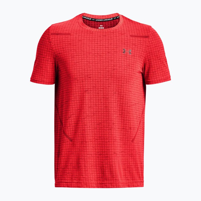 Férfi Under Armour Seamless Grid béta/sötét bordó edzőpóló 4