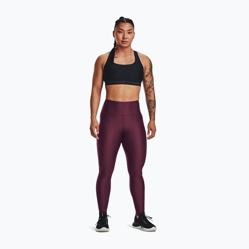 Női túraleggings Under Armour HG Armour HiRise dark maroon/black 2