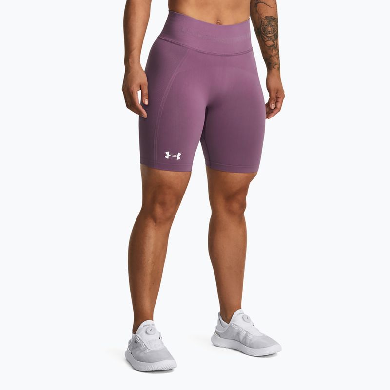 Under Armour Train Seamless női edzőnadrág ködös lila/fehér