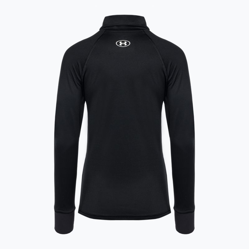 Női Under Armour Train CW Funnel Neck pulóver fekete/lime sárga/fehér 5