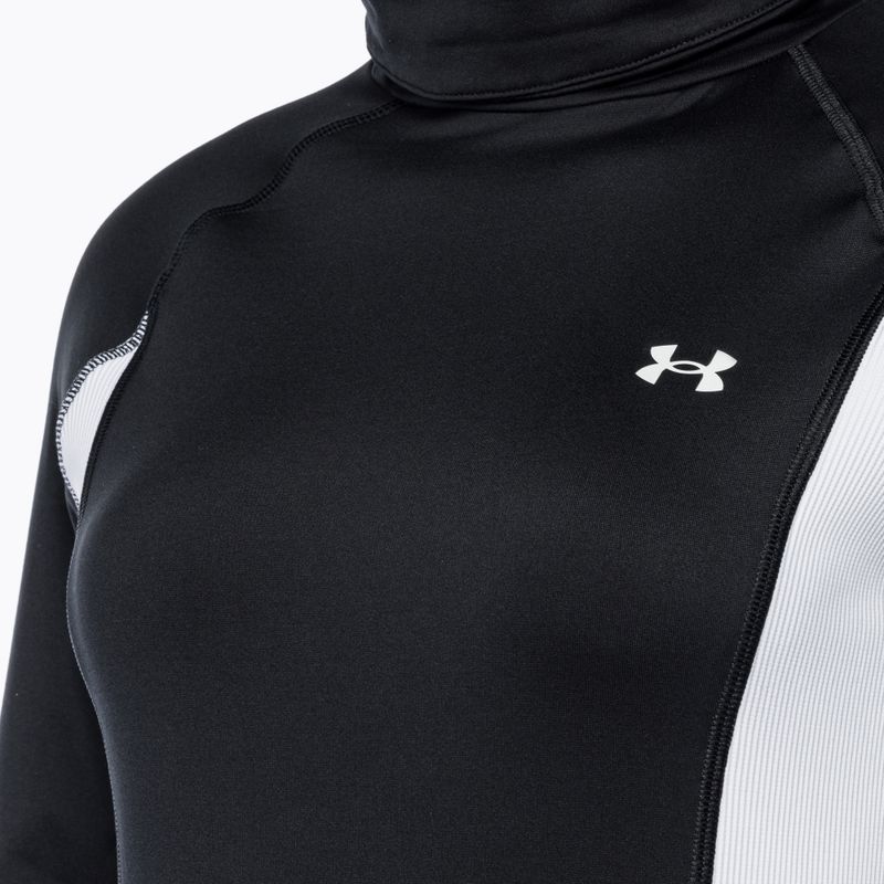 Női Under Armour Train CW Funnel Neck pulóver fekete/lime sárga/fehér 6
