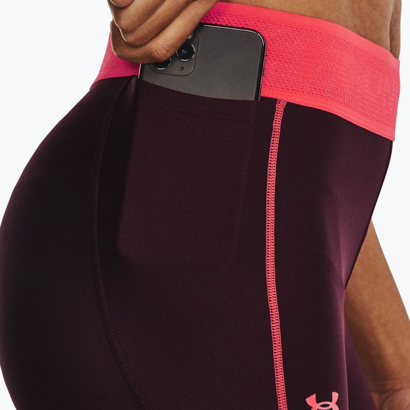 Under Armour Branded WB női leggings sötét bordó/béta 3