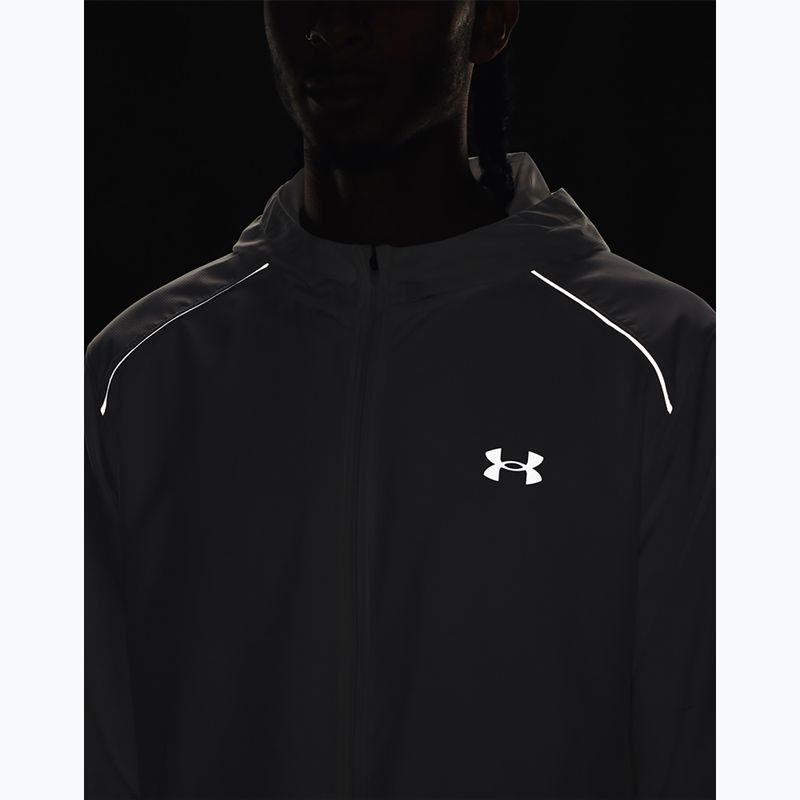 Férfi Under Armour Storm Run kapucnis fehér/acél/visszaverő futódzseki 6