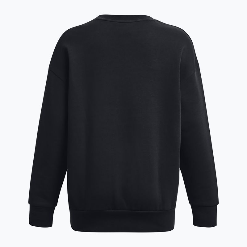 Under Armour női pulóver Icon Fleece Crew fekete/fehér 6