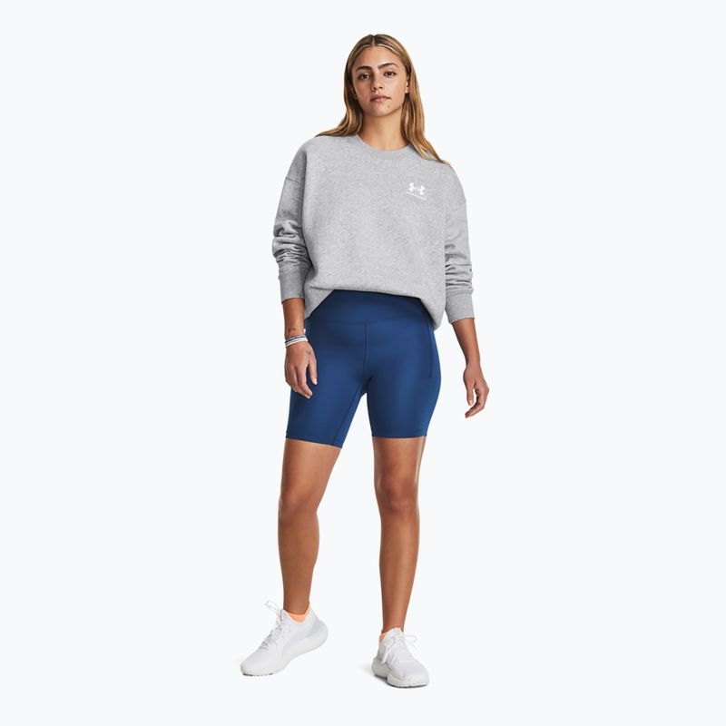 Under Armour női pulóver Icon Fleece Crew mod szürke light heather/fehér 2