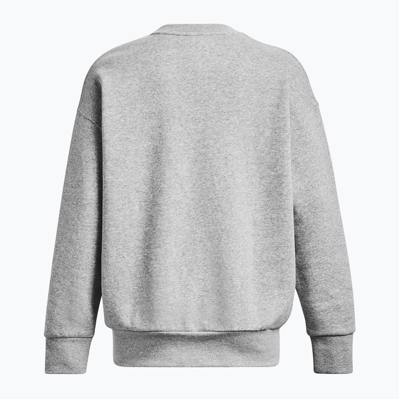Under Armour női pulóver Icon Fleece Crew mod szürke light heather/fehér 10