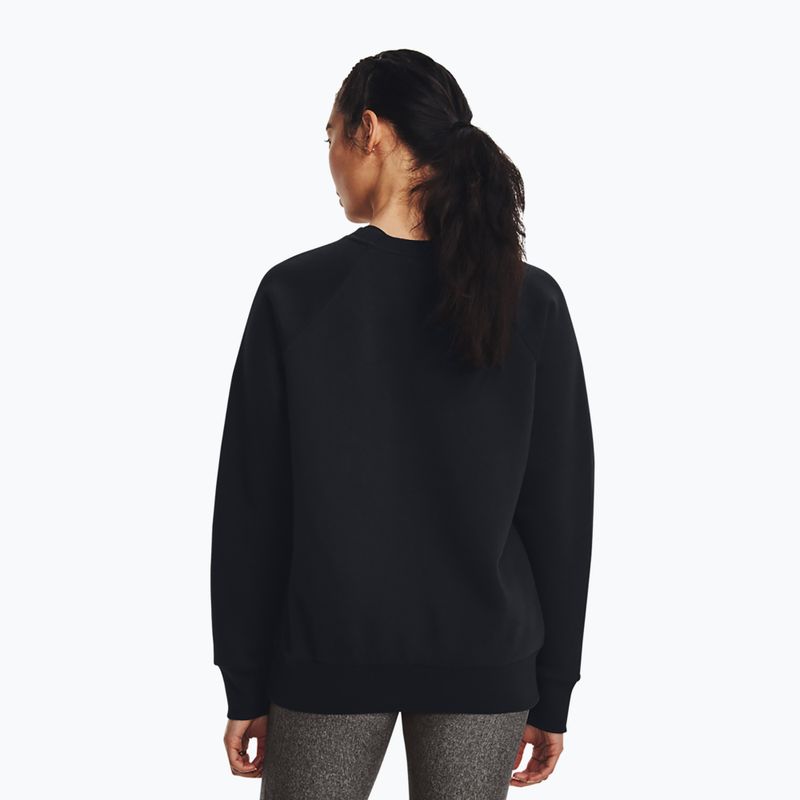 Női pulóver Under Armour Rival Fleece Crew black/white 3