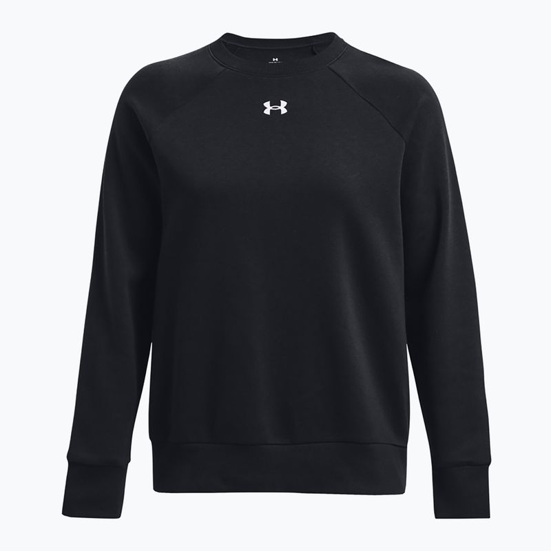 Női pulóver Under Armour Rival Fleece Crew black/white 5