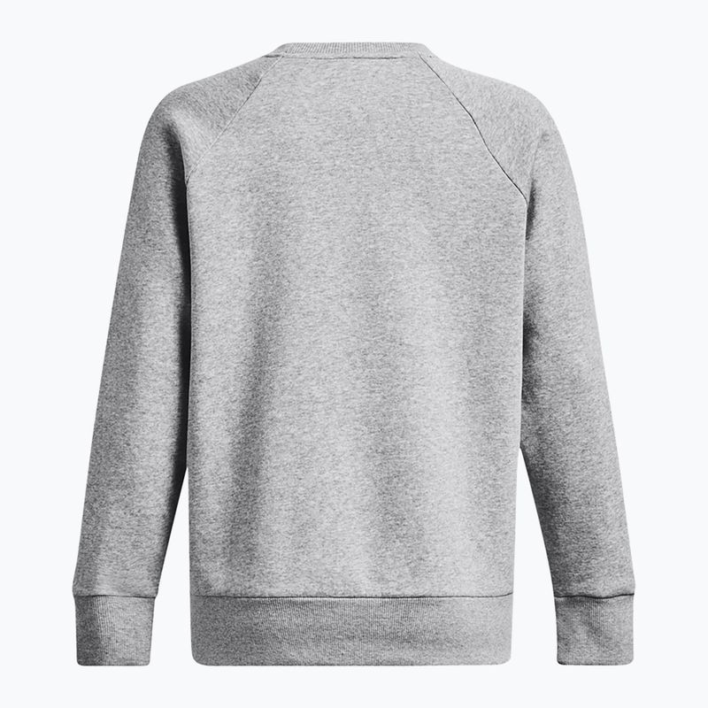 Női pulóver Under Armour Rival Fleece Crew mod gray light heather/white 6