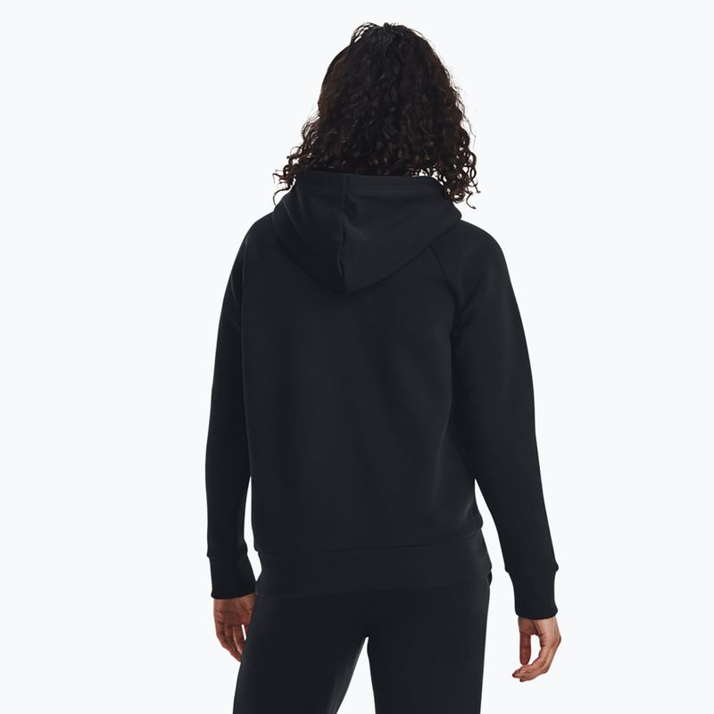 női pulóver Under Armour Rival Fleece Big Logo Hoody black/white 3