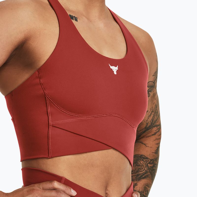 Női edzőtop Under Armour Project Rock LetsGo Crssover Top heritage red 6