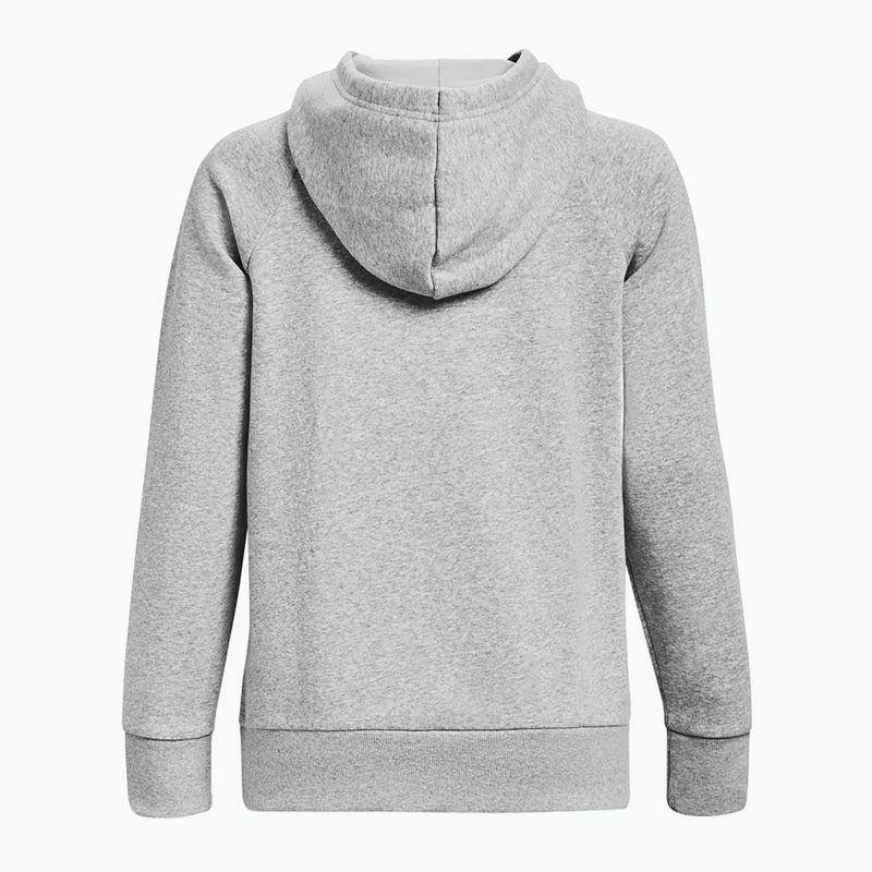női pulóver Under Armour Rival Fleece Hoodie mod gray light heather/white 6