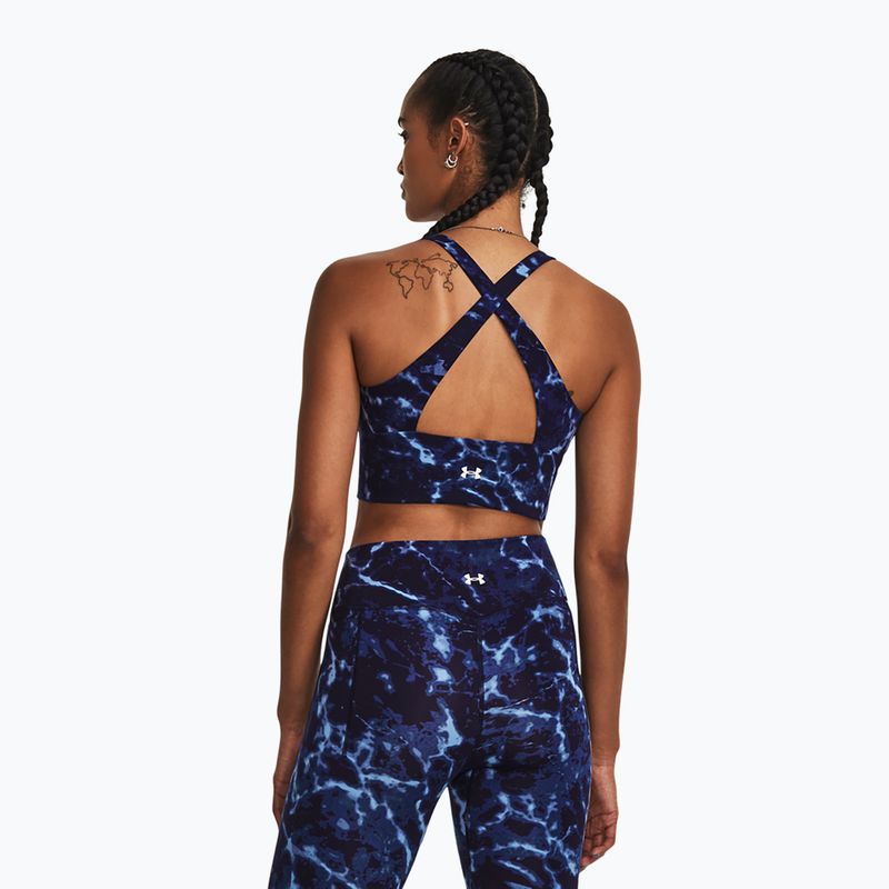 Női edzőtop Under Armour Project Rock LG Crssover Top midnight navy/downpour gray/downpour gray 3
