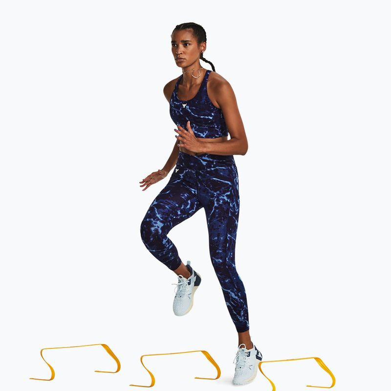 Női edzőtop Under Armour Project Rock LG Crssover Top midnight navy/downpour gray/downpour gray 4