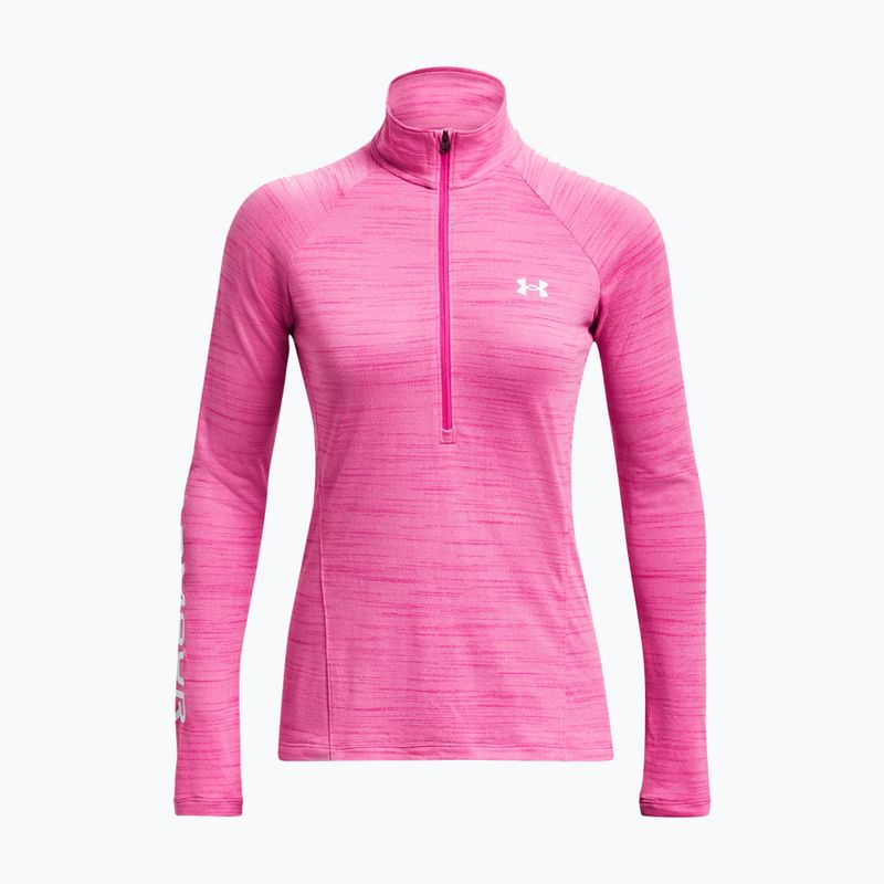 Under Armour női Evolved Core Tech 1/2 Zip melegítőfelső lázadó rózsaszín/fehér 5