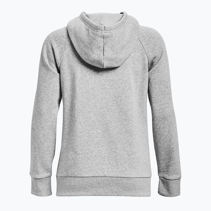 női pulóver Under Armour Rival Fleece Big Logo Hoody mod gray light heather/white 6