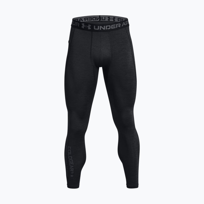 Under Armour ColdGear Twist fekete/pályaszürke férfi edző leggings 5