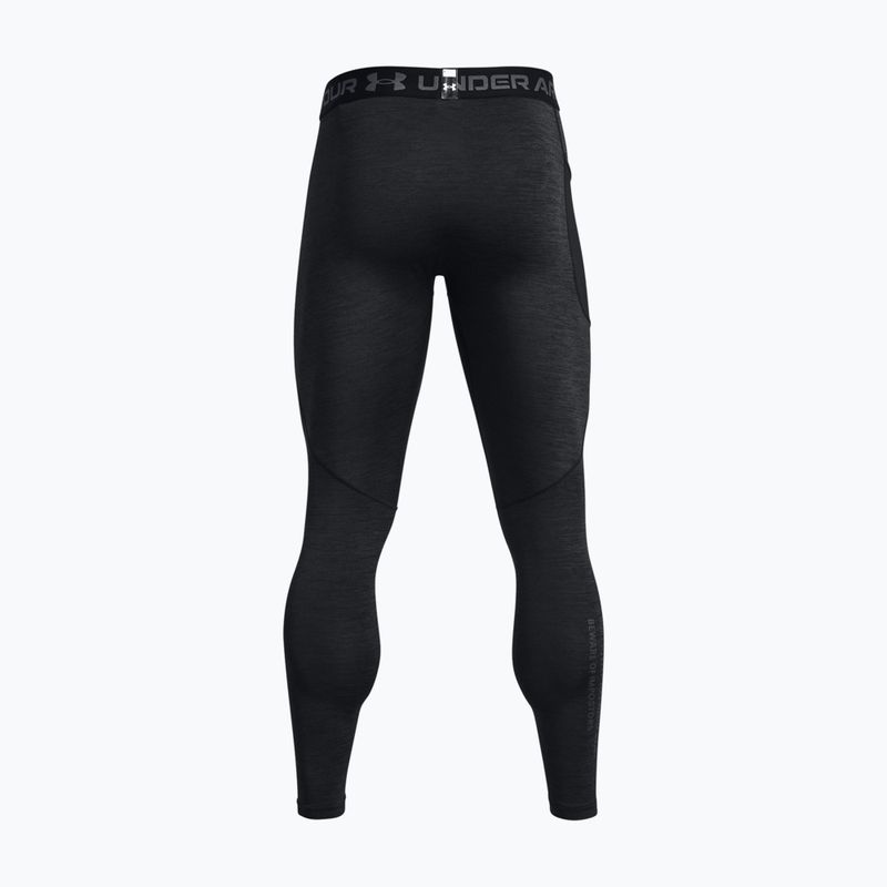 Under Armour ColdGear Twist fekete/pályaszürke férfi edző leggings 6