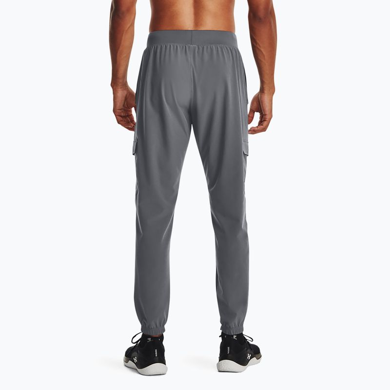 férfi nadrág Under Armour Stretch Woven Cargo pitch gray/black 3