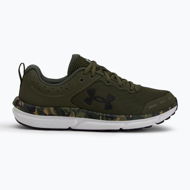 Under Armour Charged Assert 10 Camo marine férfi futócipő zöld/tengeri zöld/fekete színűből 2