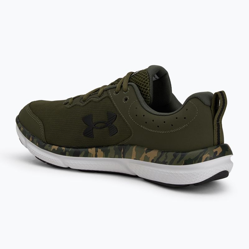 Under Armour Charged Assert 10 Camo marine férfi futócipő zöld/tengeri zöld/fekete színűből 3