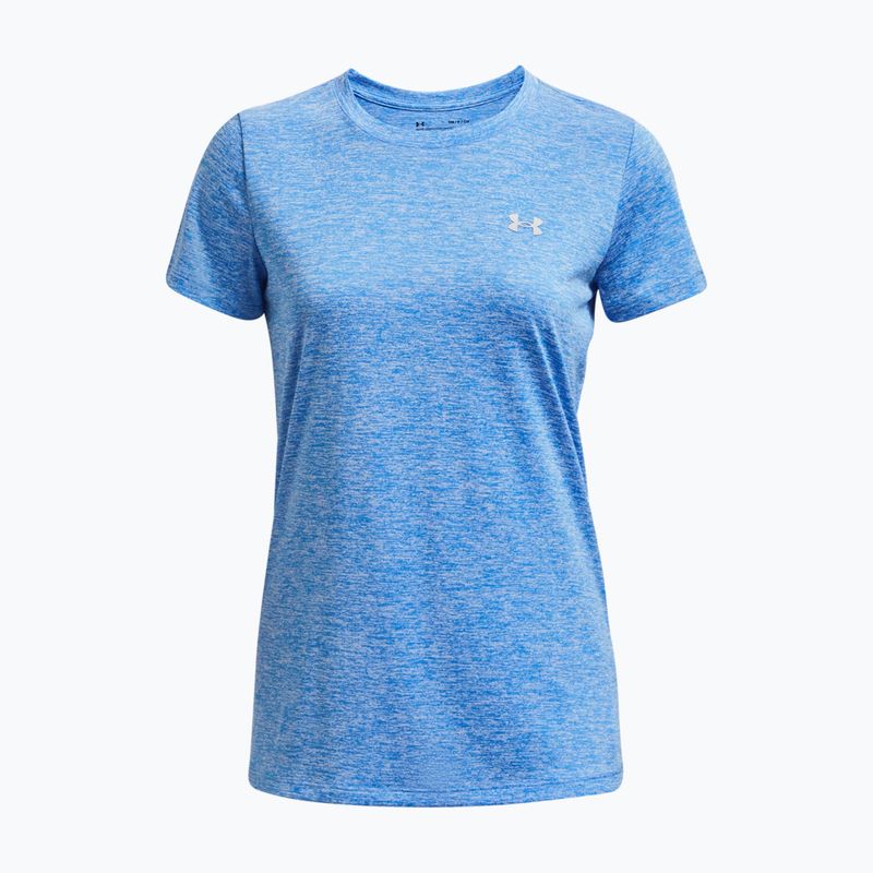 Under Armour Tech SSC női edzőpóló víz/fehér/metál ezüst 5